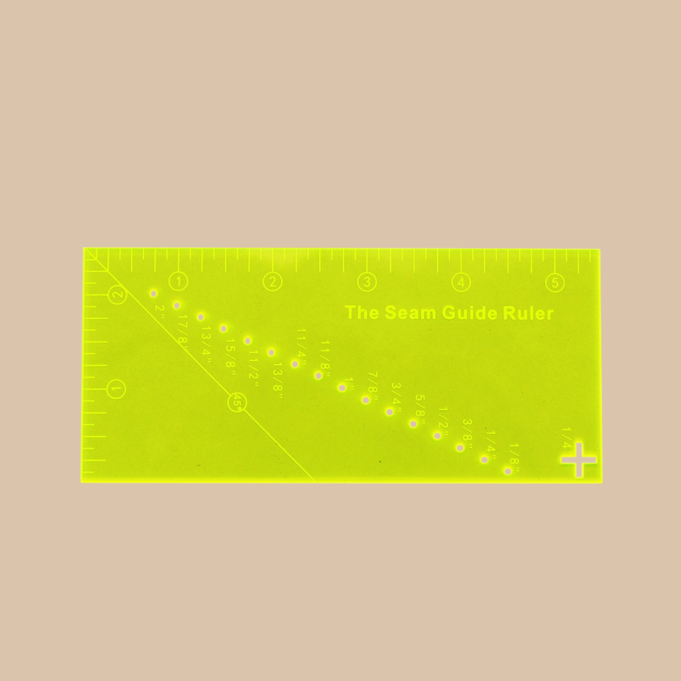 Seam Guide Ruler with Free Magnetic Seam Guide