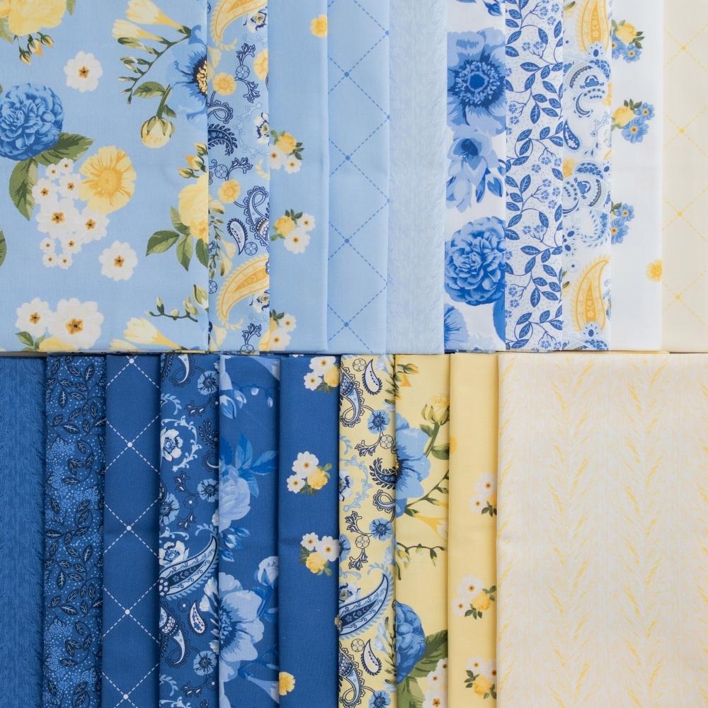 Sunshine Blooms - Half Yard Bundle - 20 pieces in 18" x 44" cuts