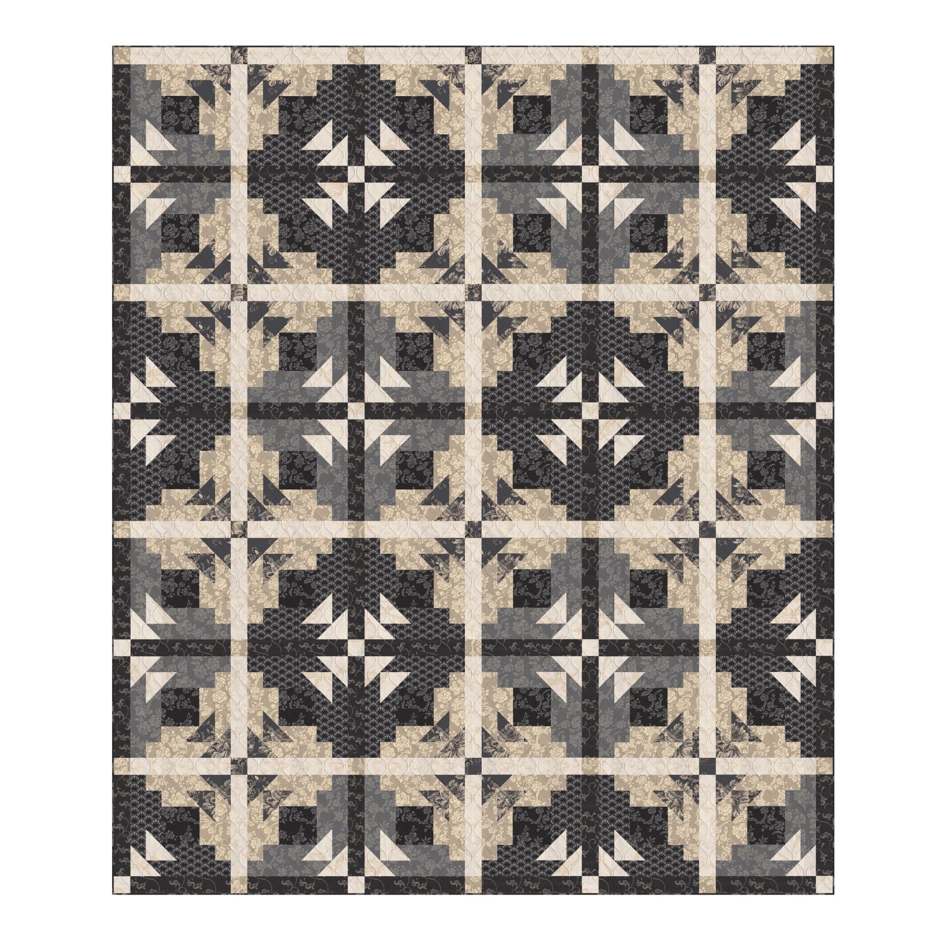 Sedona Throw - Quilt Kit - Cotillion (65" x 75")