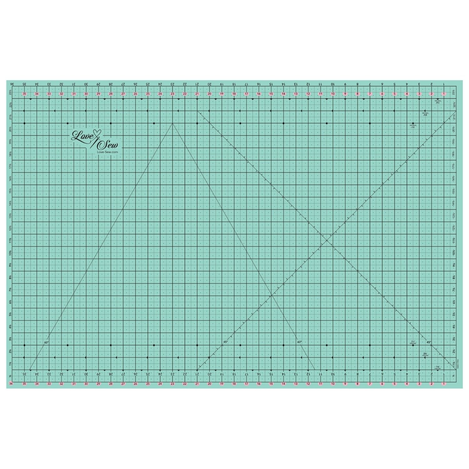 Love Sew Cutting Mat - 36" x 24"