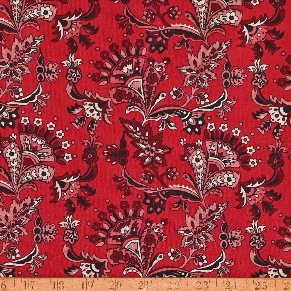True Fabrics - En Rouge - Fabric by the yard
