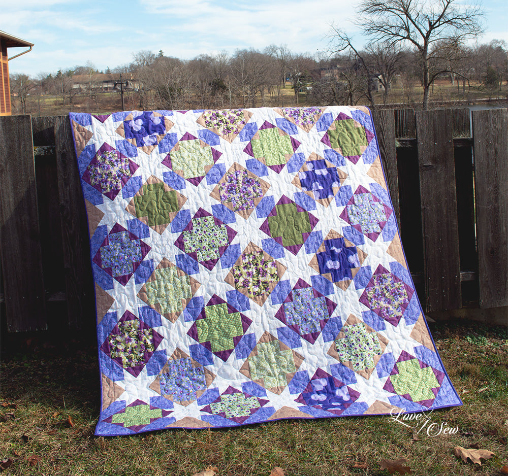 Star Crossed - Quilt Kit - Wildflowers (57" x 74")