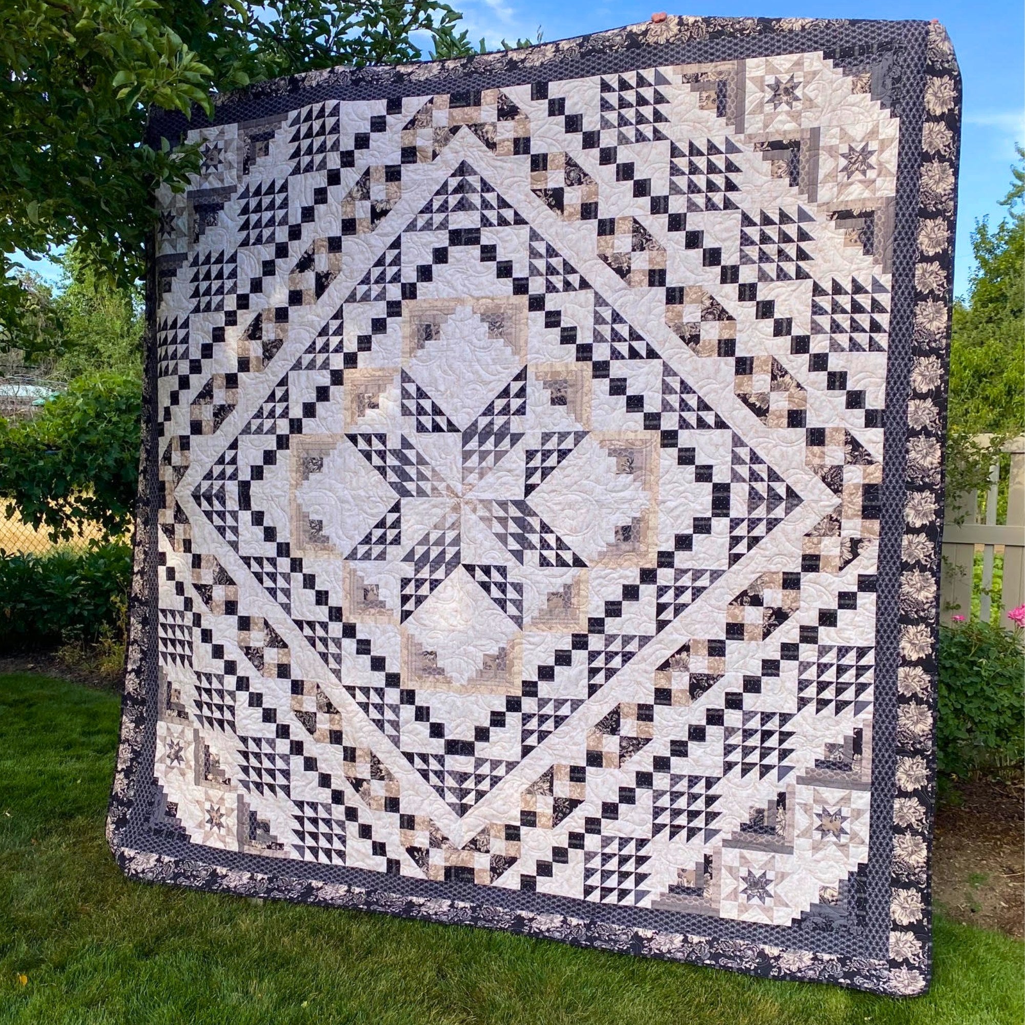 Cocoa Starlight - Quilt Kit Cotillion (109.5" x 109.5")