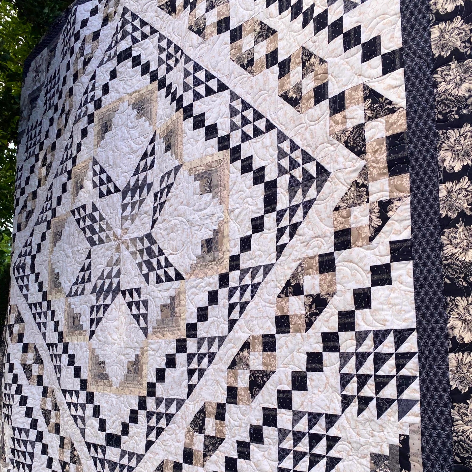 Cocoa Starlight - Quilt Kit Cotillion (109.5" x 109.5")