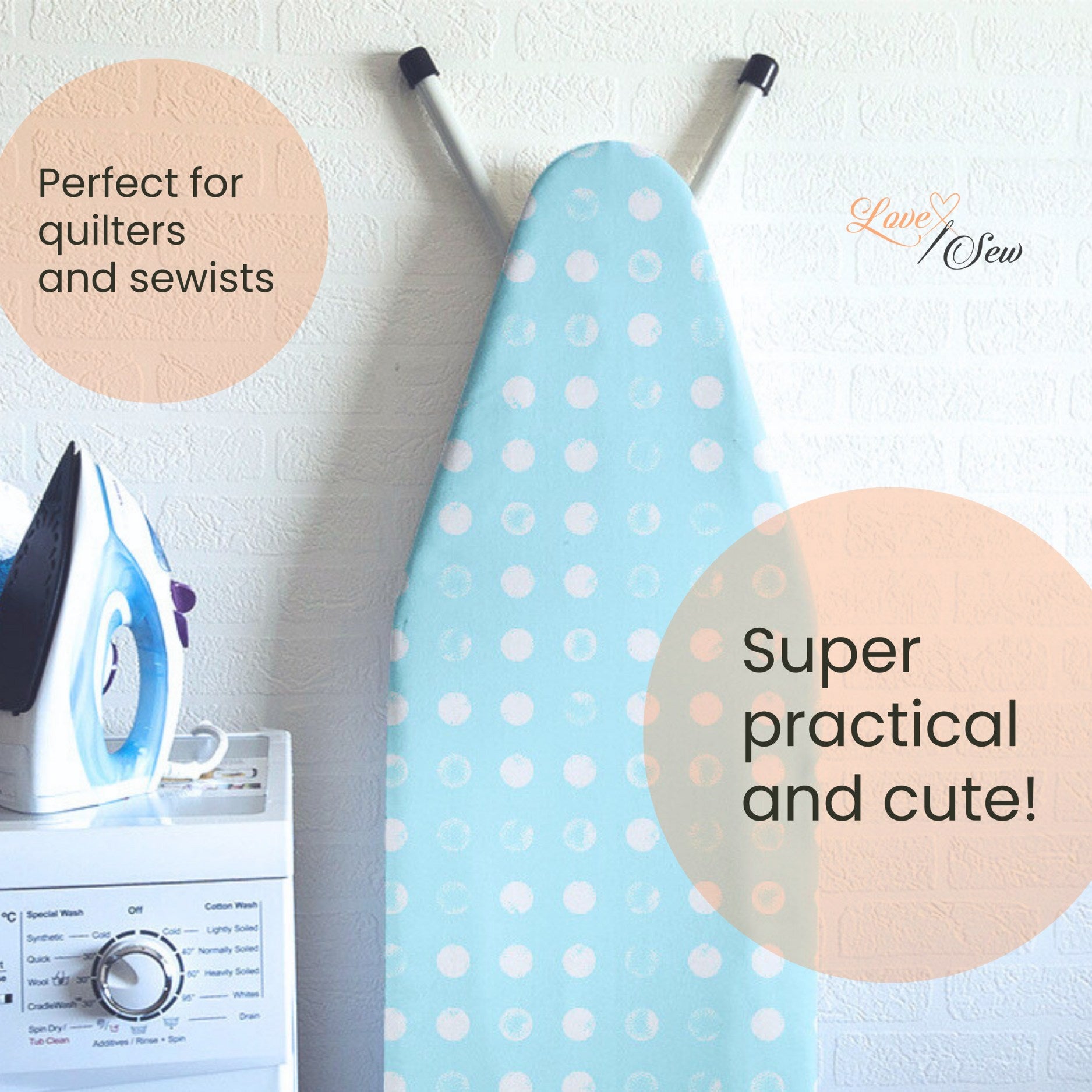 Reversible Fitted Ironing Board Cover