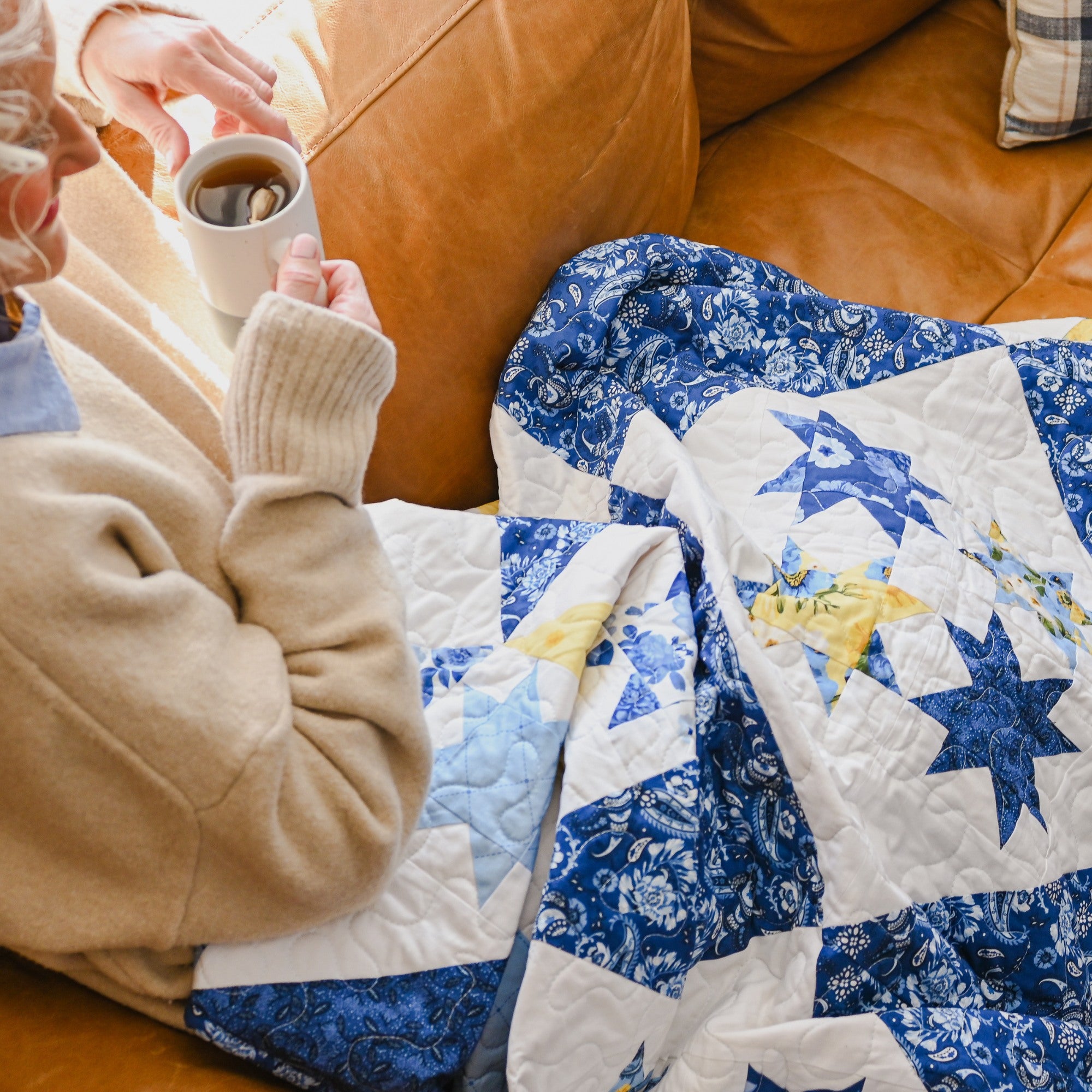 Star Light - Quilt Kit - Sunshine Blooms (72" x 72") - 1