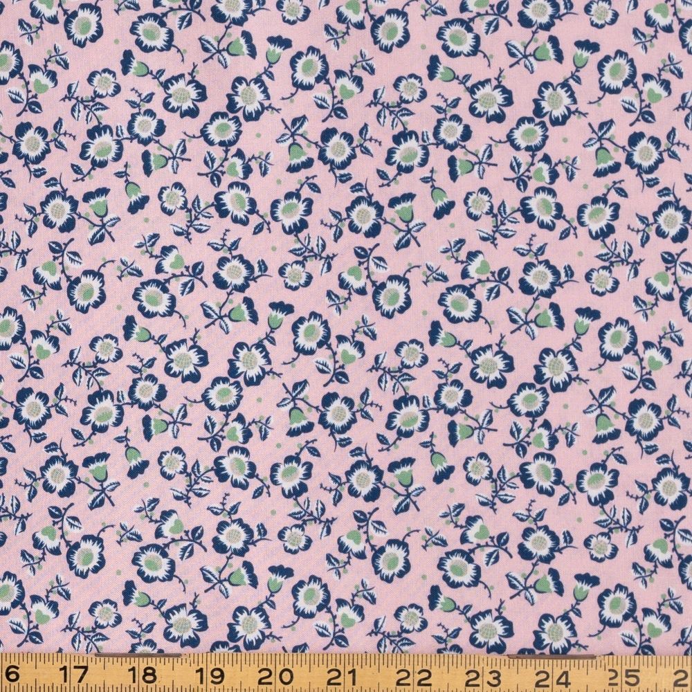 1930s Honey Bunch - Mini Floral Pink