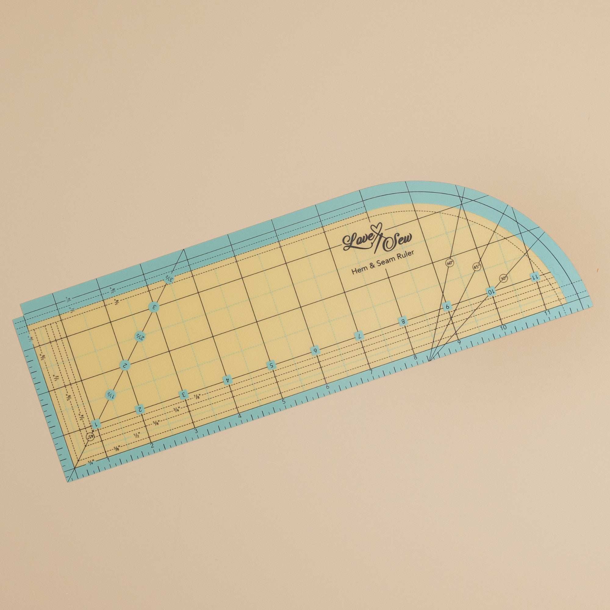 Heat Resistant Seam and Hem Ruler