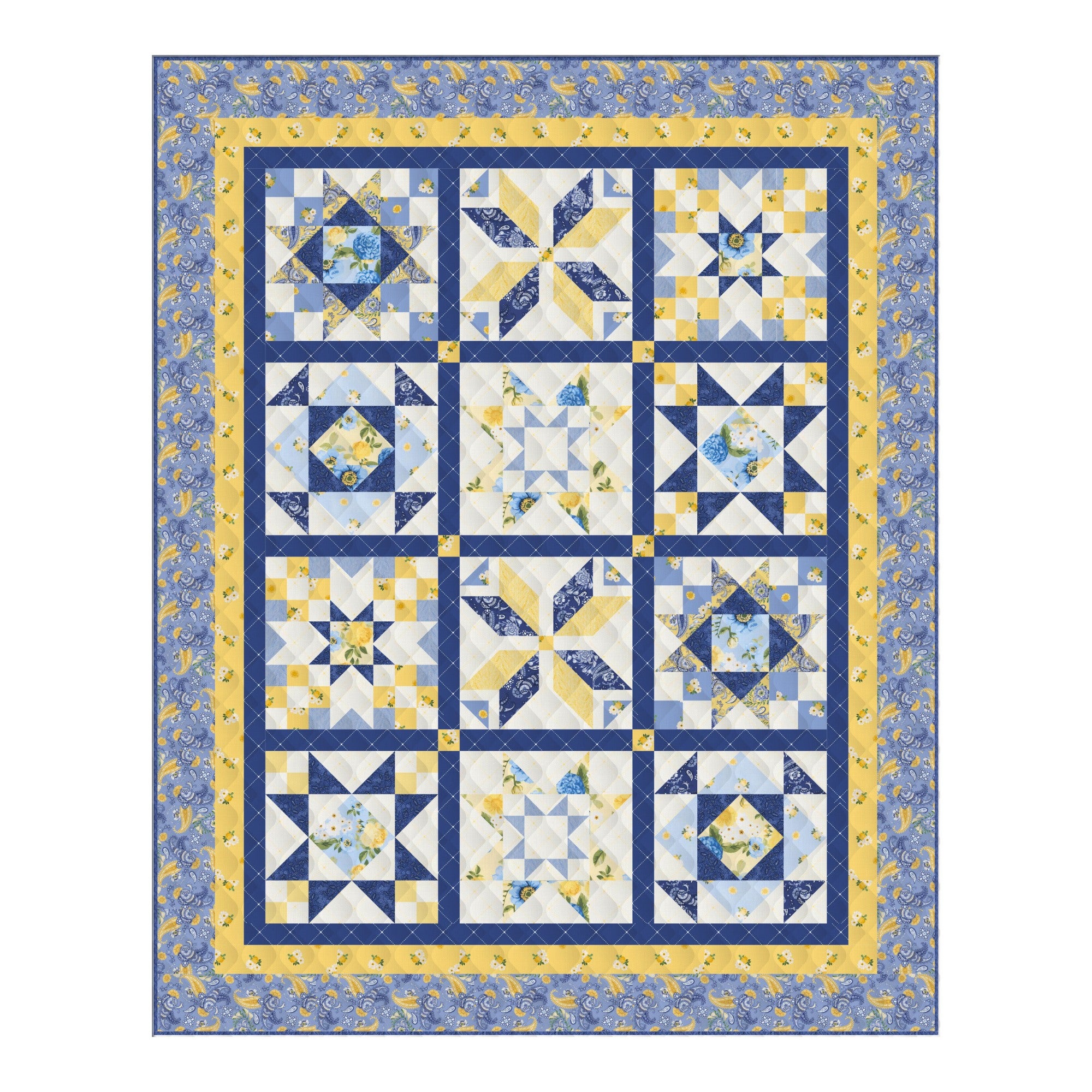 Block Of The Month - Sunshine Blooms