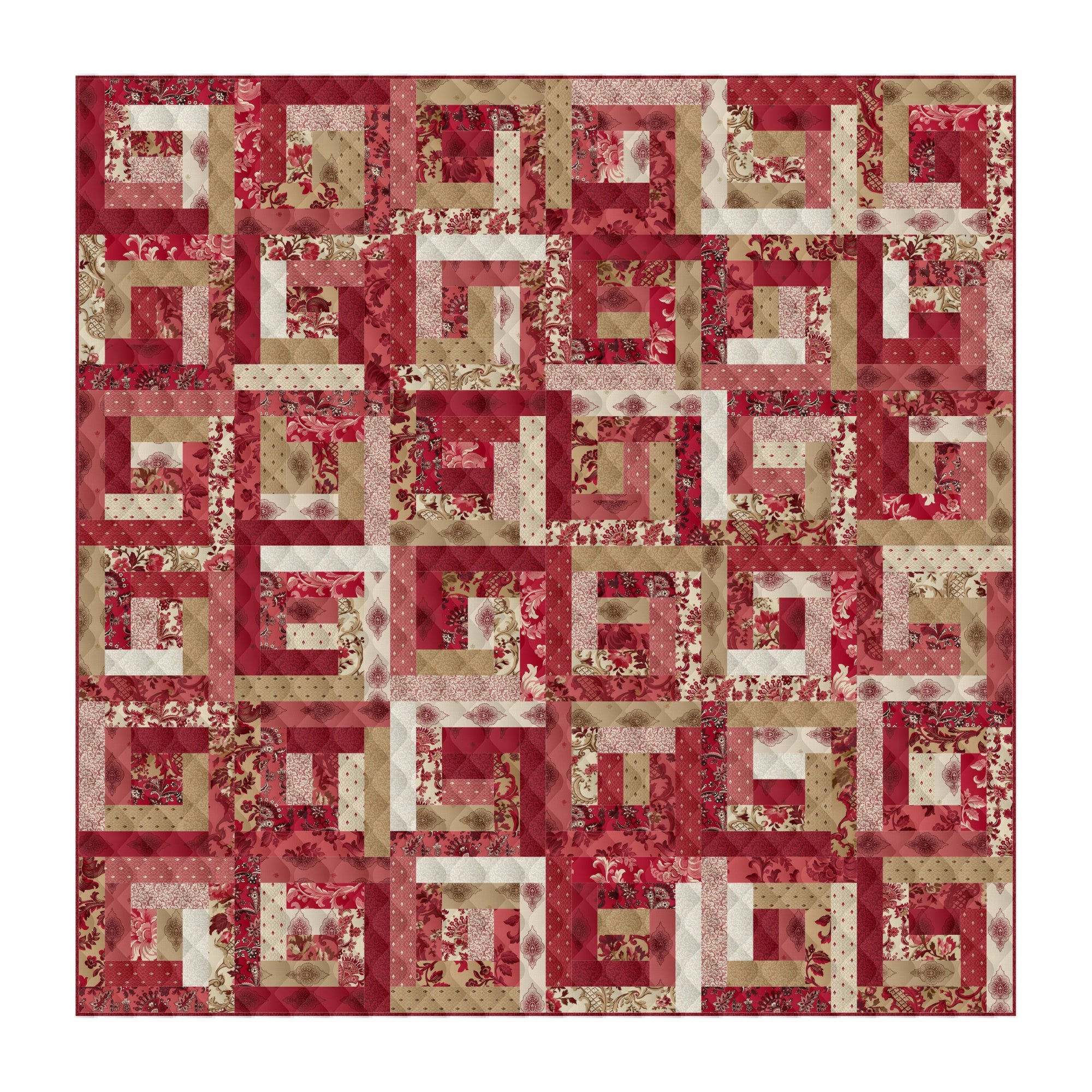 May Day - Quilt Kit - En Rouge (72" x 72")