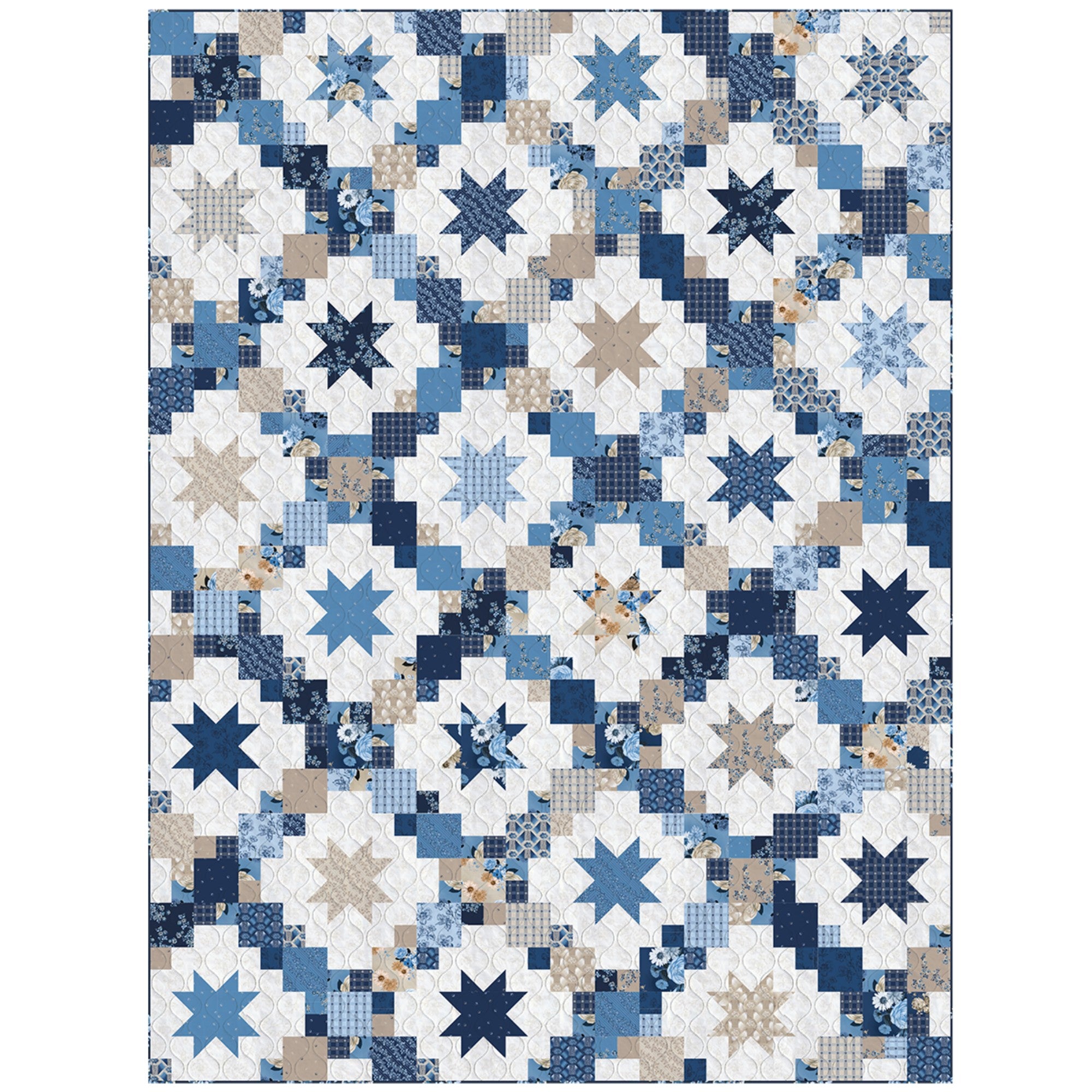 Brightly - Bellflower - Quilt Kit - 72" x 96"