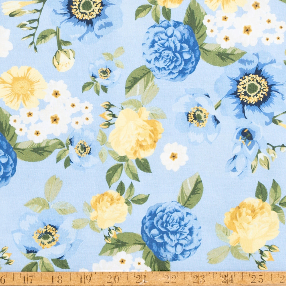 True Fabrics - Sunshine Blooms - Fabric by the yard