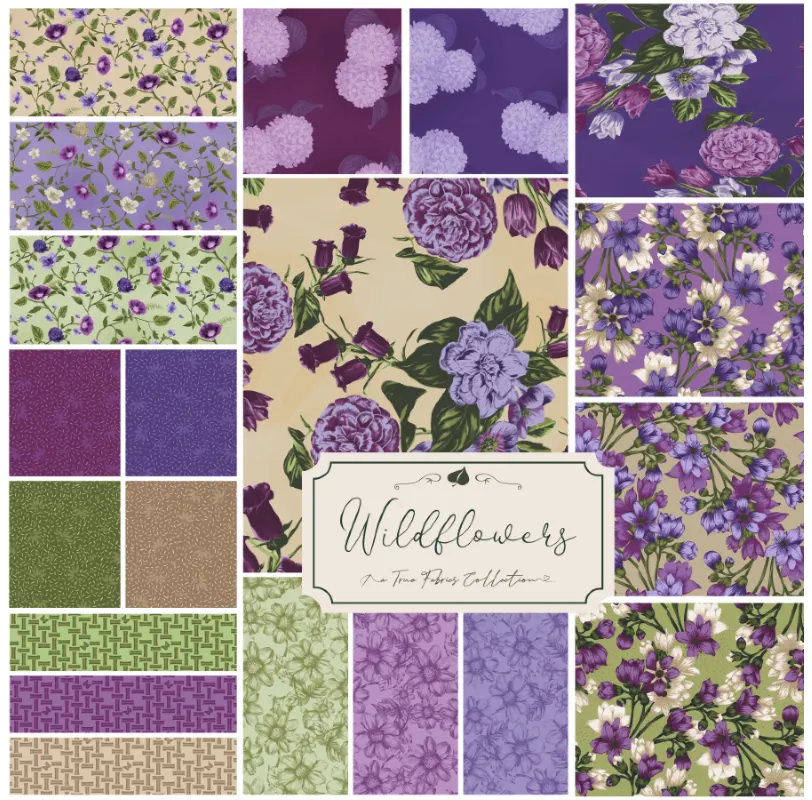 Wildflowers - Basket Weave Violet