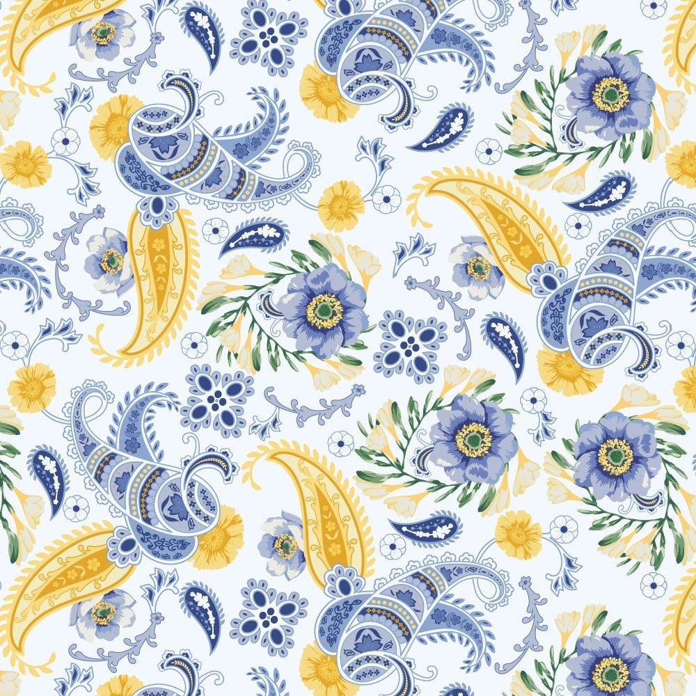 True Fabrics - Sunshine Blooms - Fabric by the yard