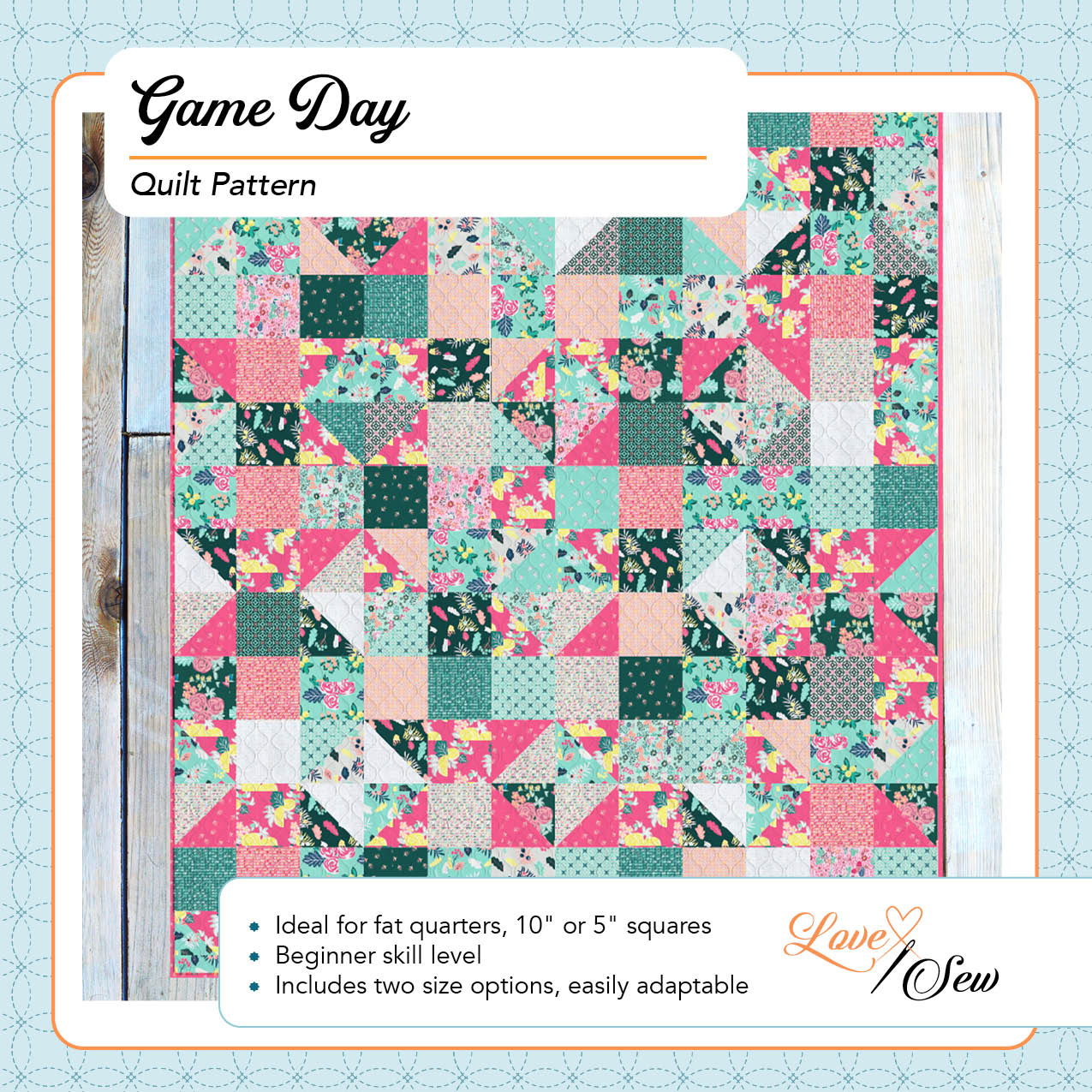 Game Day - Quilt Kit - MOD Fabrics (60" x 72")