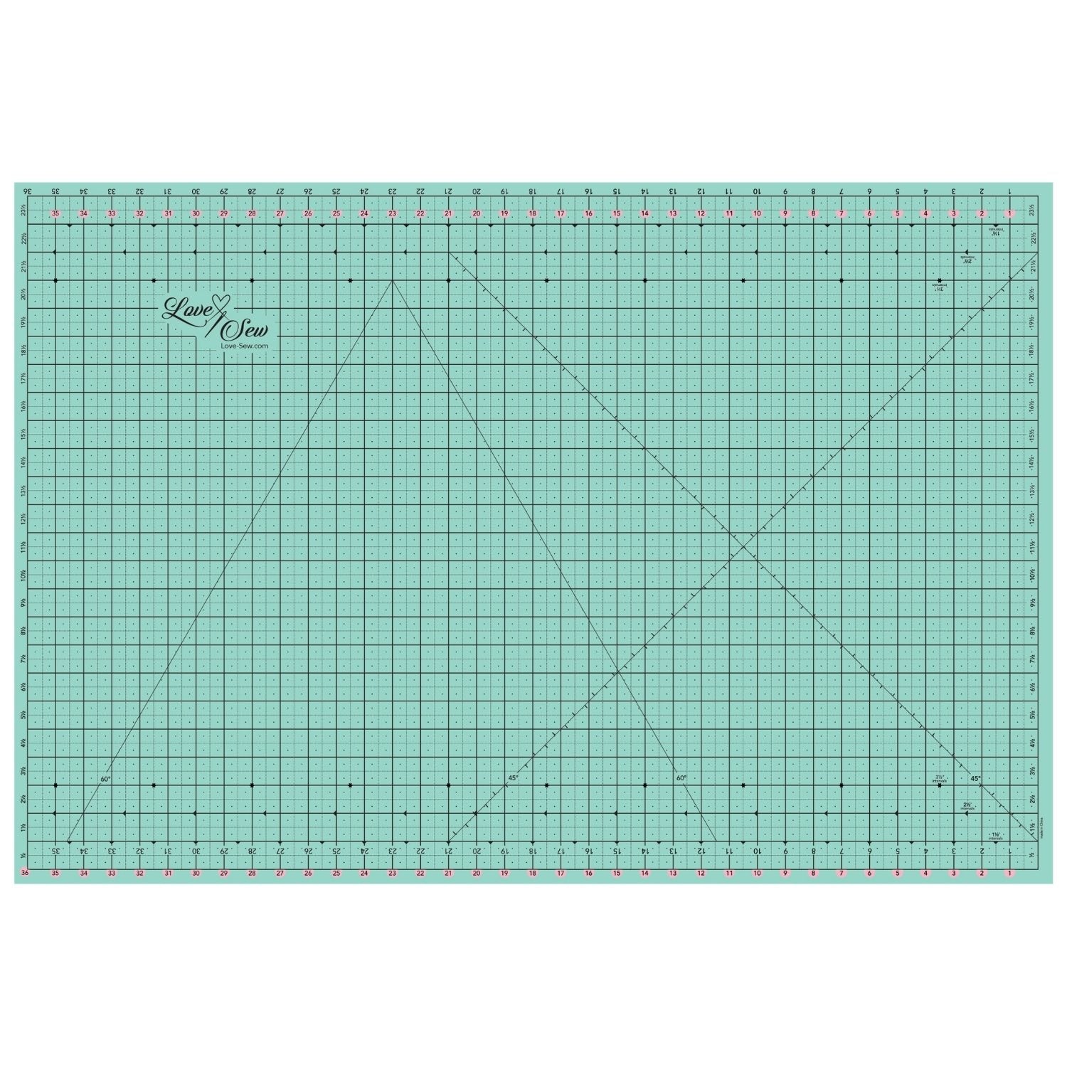 Love Sew Cutting Mat - 36" x 24"