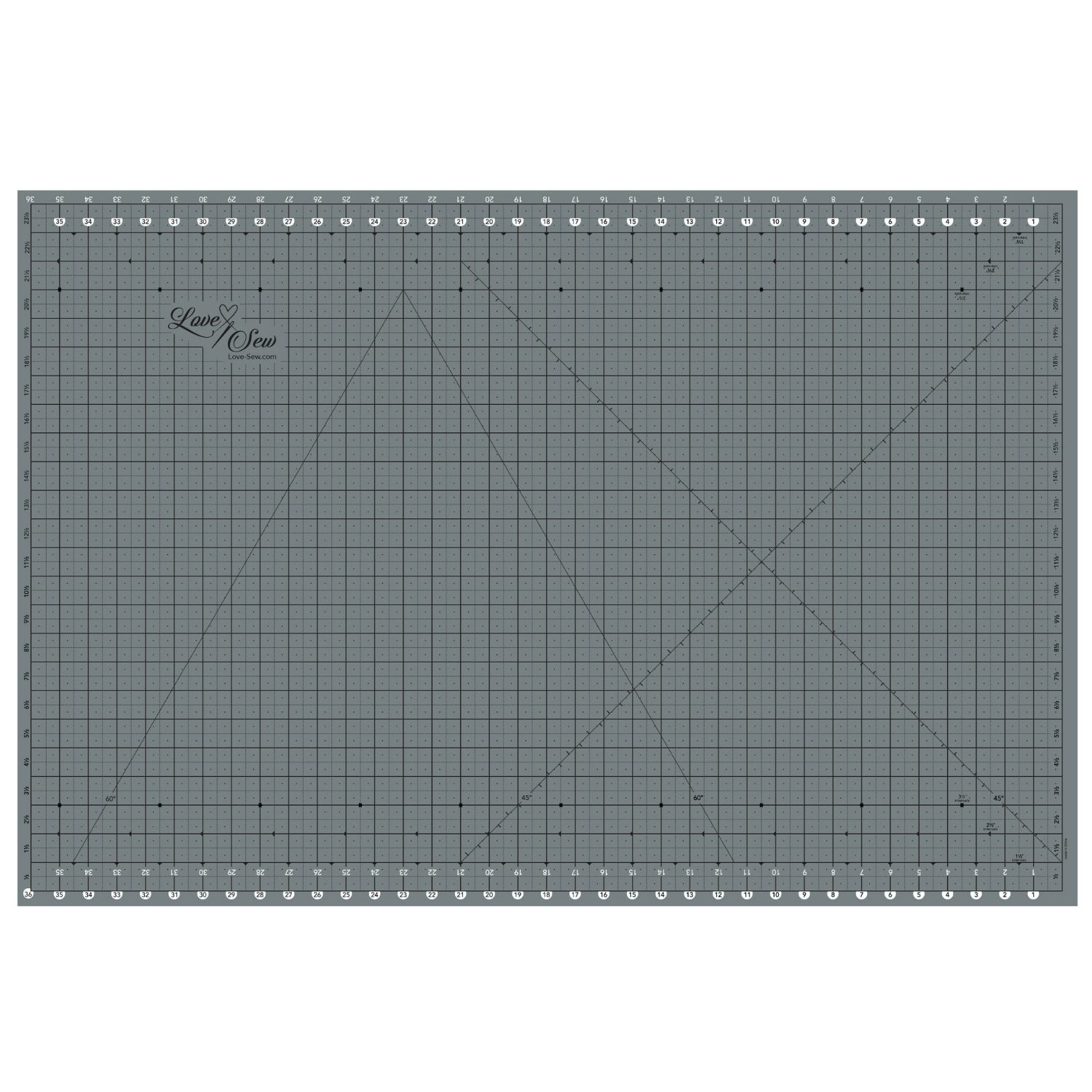 Love Sew Cutting Mat - 36" x 24"