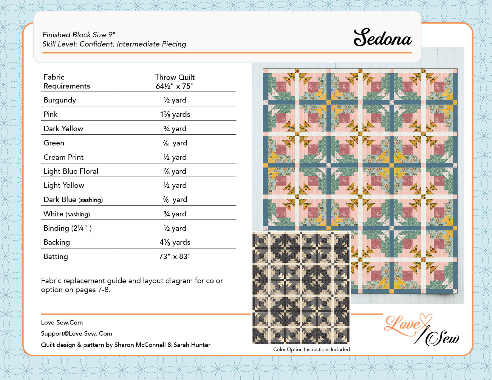 Sedona Quilt Pattern