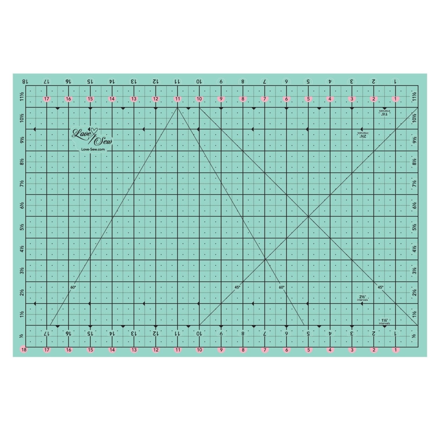 Love Sew Cutting Mat - 18" x 12"