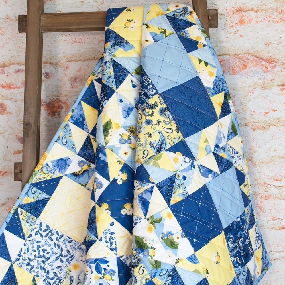 Spring Fling - Quilt Kit - Sunshine Blooms (56" X 70")