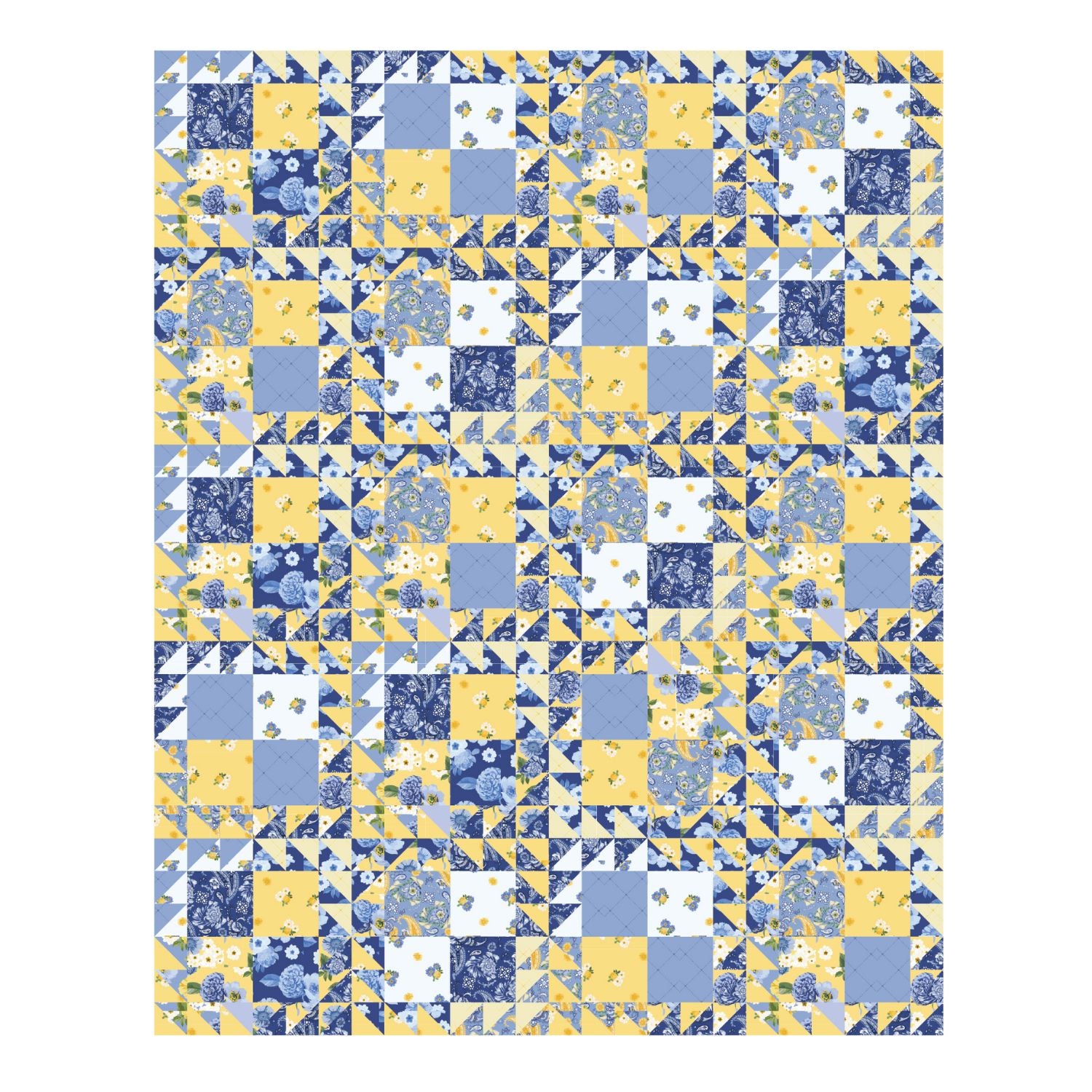 Spring Fling - Quilt Kit - Sunshine Blooms (56" X 70")