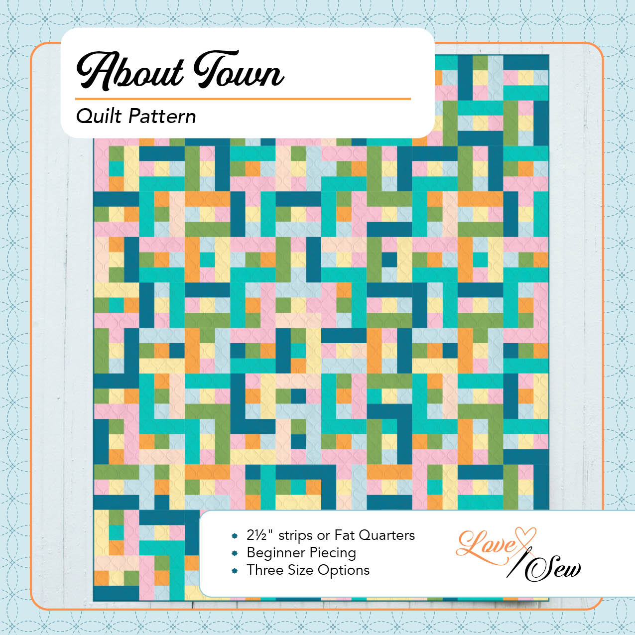 True Fabrics - About Town - Quilt Kit - Avant Equinox (72" x 60")