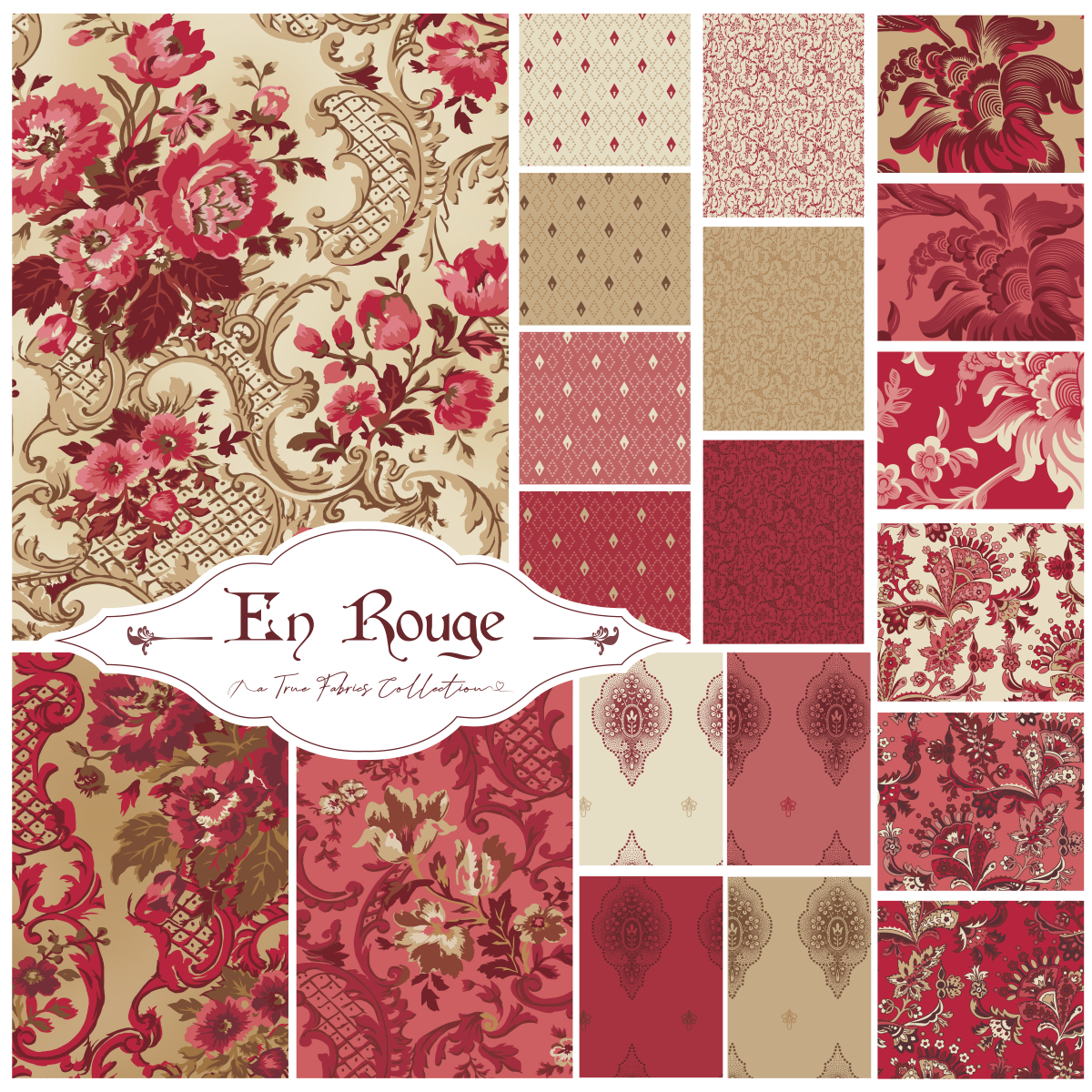 True Fabrics - En Rouge - Precut Fabric