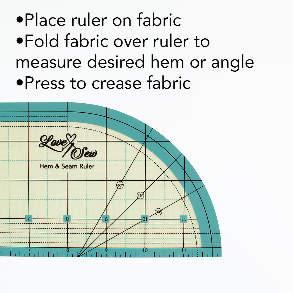 Heat Resistant Seam and Hem Ruler